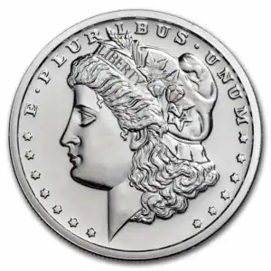 silver morgan round